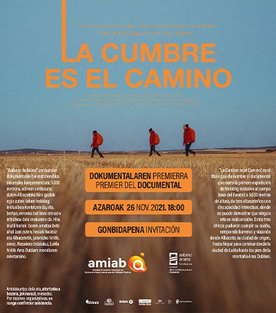 Imagen del cartel del evento la cumbre es el camino de Sabino Arana Fundazioa